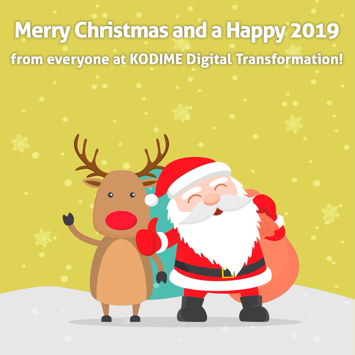 From everyone at KODIME, have a peaceful #Christmas and a very happy #NewYear2019 !