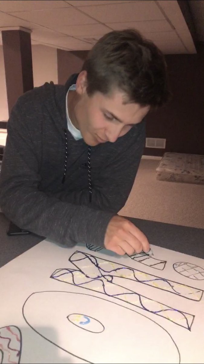 avaluc23's tweet photo. @nickszubski happy birthday to the  other neighbor... you aren’t as cool as Alexa but you’ll do 😉 Miss you!! Neighbor things coming soon. #glitterpens https://t.co/N7BnuE4n53