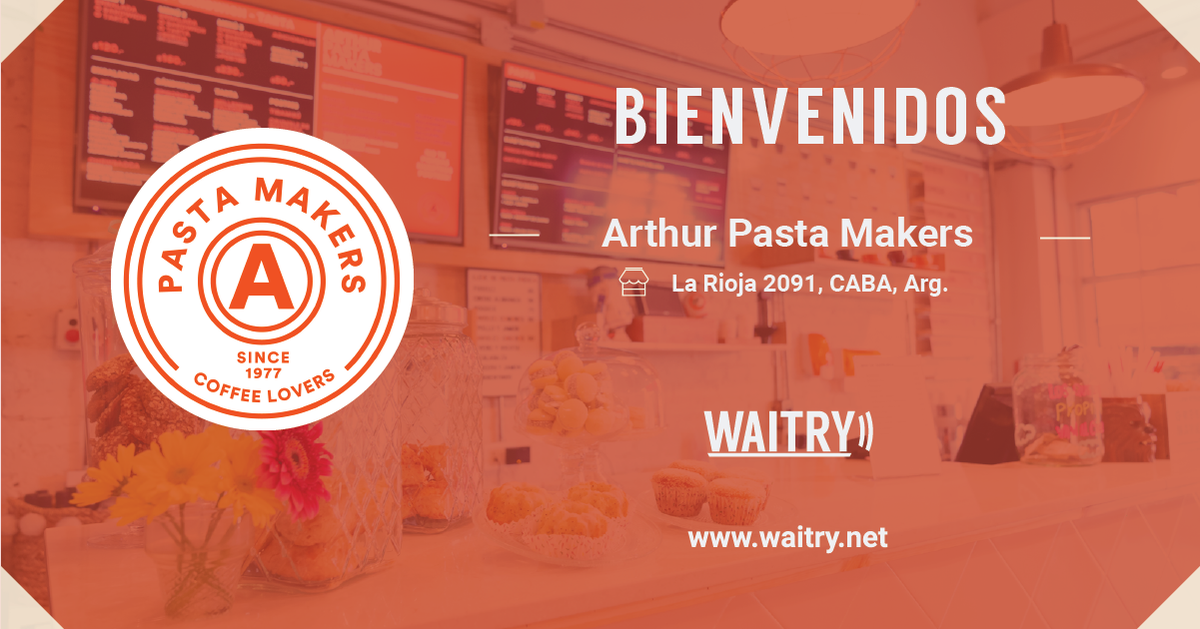 WaitryApp's tweet photo. ¡Continuamos innovando junto a innovadores! Les presentamos a #arthurpastamakers, en Parque Patricios, BsAs. Pastelería, comida y buen café en pleno distrito tecnológico para que lo pidas de la mejor manera, con @WaitryApp.

#arthur #waitry #bsas #pasta #pastamakers #food https://t.co/zP1LSiGeUX