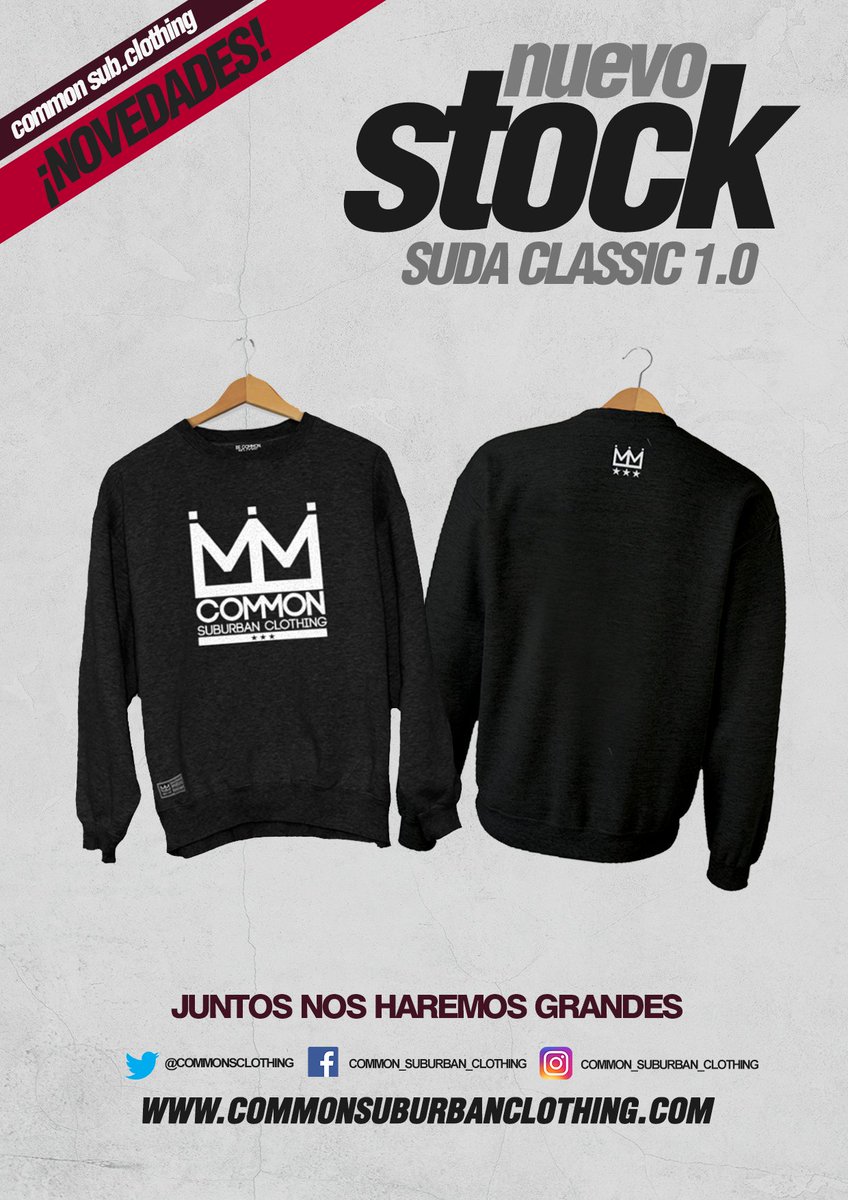 COMMONSCLOTHING's tweet image. Traemos novedades familia! Nueva Hoodie oro 3.0. Ficha la movida en commonsuburbanclothing.com