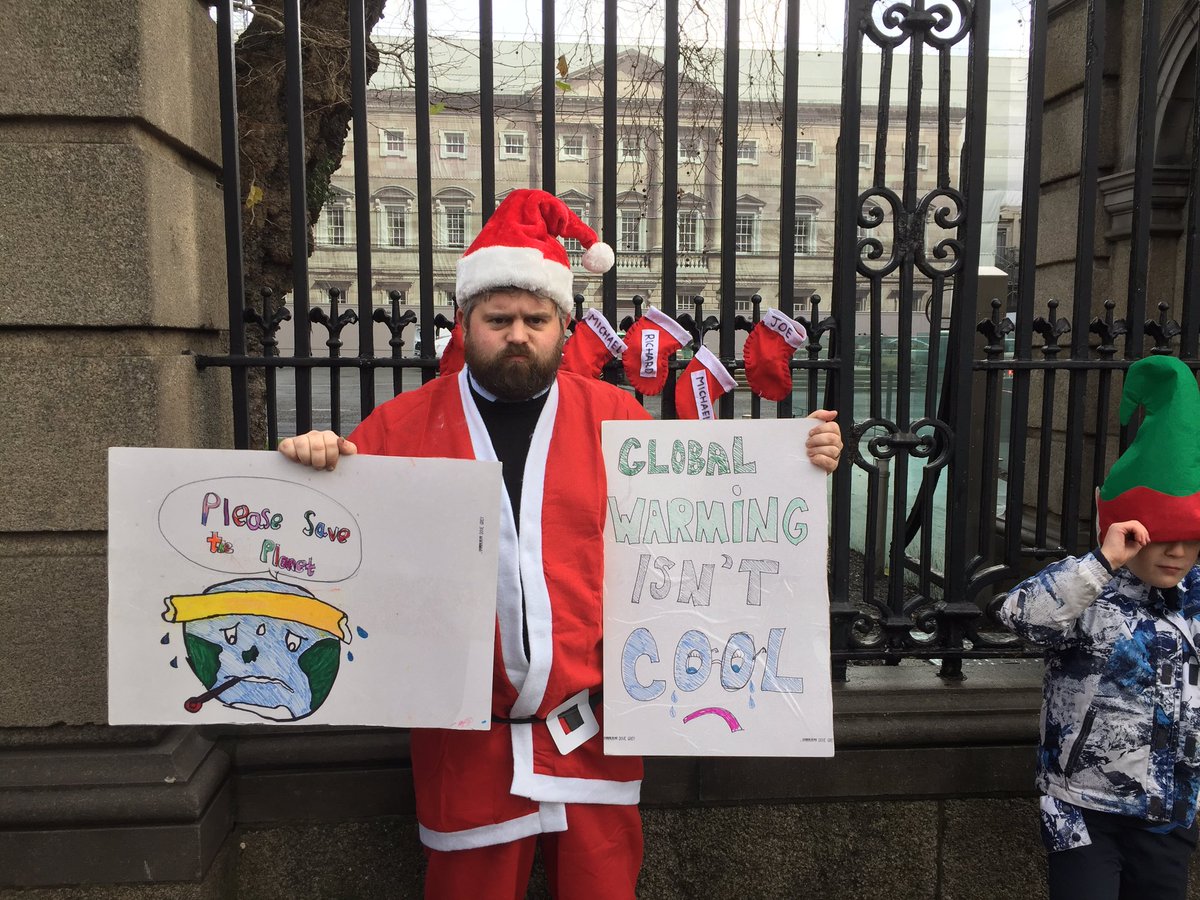 Some of the boys and girls in Leinster House were very naughty this week and voted to delay the Climate Emergency Measures Bill. 

Santa relies on the continued existence of our poles, so this year they’re getting coal from him. 

#ClimateActionNow #ClimateInaction
