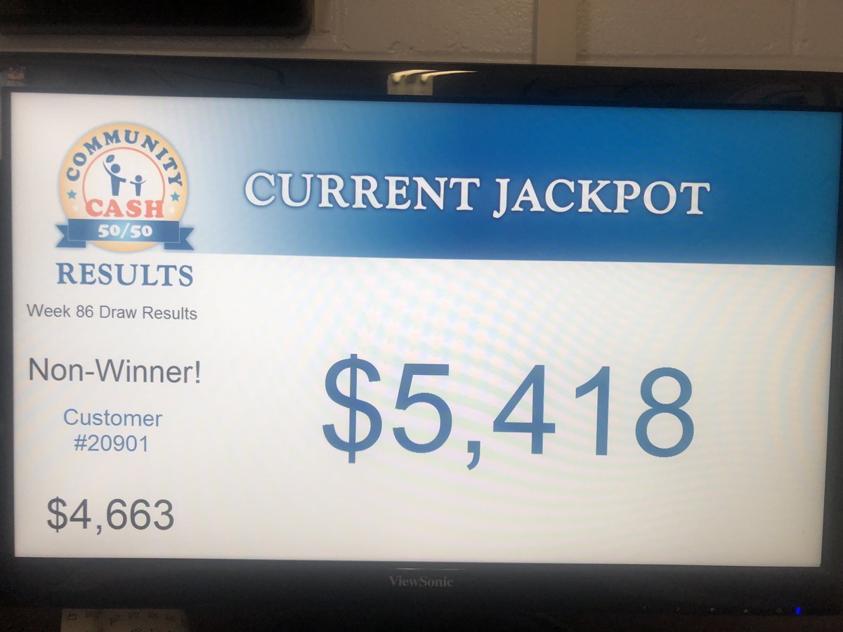 The Community Cash 50/50 results are in for today's draw...we have a rollover! Player #20901 forgot to play this week so they won't be walking away with $4,663! #PEI #ChristmasWish
