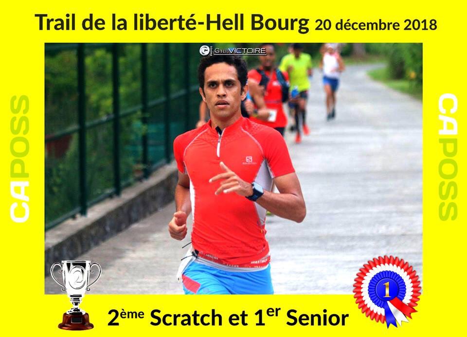 CapossTrail's tweet photo. Résultat 20 décembre 
Trail de la liberté-Hell Bourg 14 km   
Magnifique 2ème place au scratch de olivier parmentier et 1er Senior
Félicitations Olivier 
Crédit Photo Gil Victoire https://t.co/fpFNtZe3wQ
