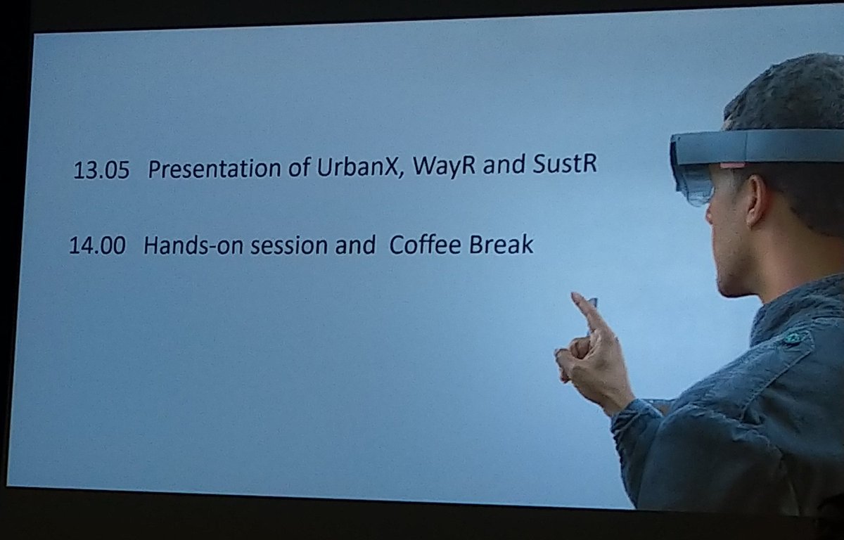 esrischweiz's tweet photo. Students of #Geomatics and #DataScience from @ETH worked this year on combining #GIS and #MixedReality with the help of @Esri and @Microsoft, some interesting presentations happening today #geodev https://t.co/mZUxiodhH5