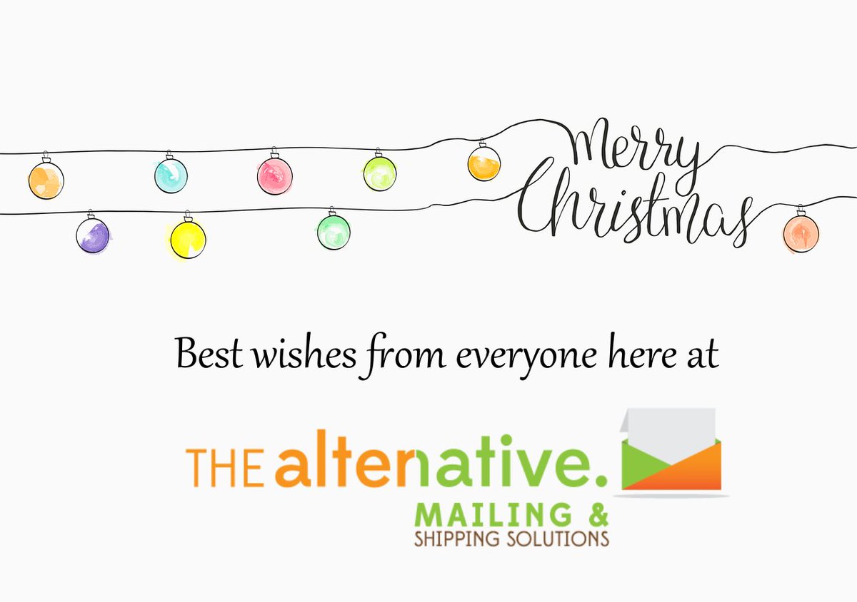 The_Alt_Mailing's tweet photo. Our offices will be closed Monday, December 24th, and Tuesday, December 25th, in observance of the Christmas holiday. We will reopen at normal hours on Wednesday, December 26th. We hope everyone has a happy and safe holiday! #alternativemailing #MerryChristmas #Christmas https://t.co/rlZBziRlN2