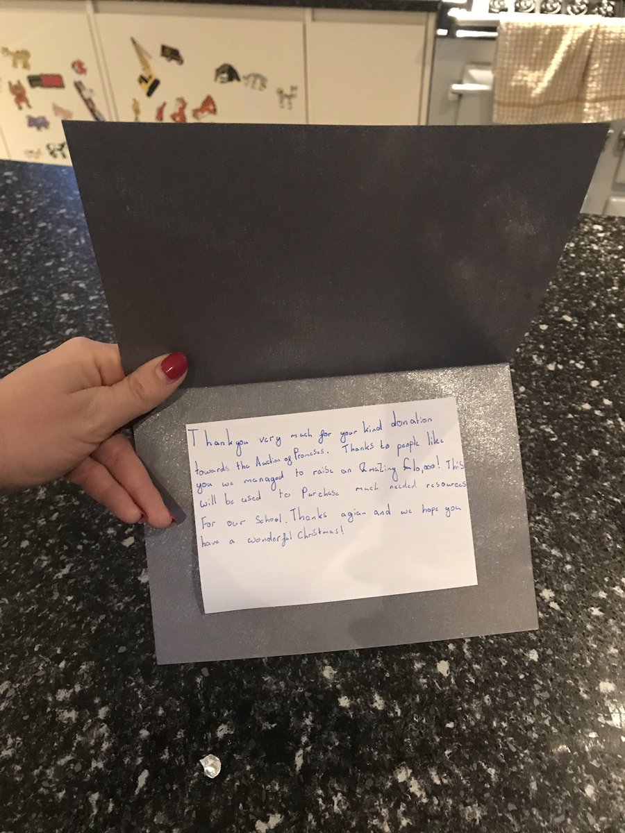 <a href="/FrOCS_/">Friends of Crosthwaite School</a> thanks for the card, so thoughtful!! It was a pleasure to help!! Have a wonderful Christmas!!