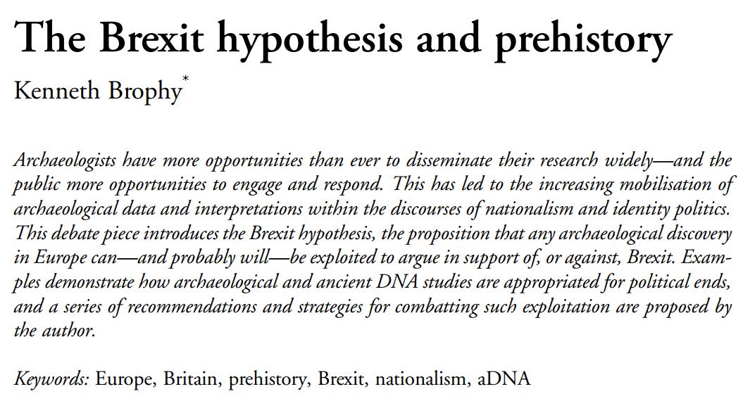 Kenny Brophy (@urbanprehisto) on Twitter photo I don't usually do self-promotion but my paper, 'The Brexit Hypothesis and prehistory' is still open access for a wee while thanks to <a href="/AntiquityJ/">🅰ntiquity Journal</a> so why not check it out? Thanks also to some great responses from <a href="/chiara_bonacchi/">Chiara Bonacchi</a> <a href="/andy_n_gardner/">Andrew Gardner 🇪🇺🇬🇧🔸#FBPE 🇺🇦</a> and Nathan Schlanger <a href="/UofGArchaeo/">UofG Archaeology</a> I don't usually do self-promotion but my paper, 'The Brexit Hypothesis and prehistory' is still open access for a wee while thanks to <a href="/AntiquityJ/">🅰ntiquity Journal</a> so why not check it out? Thanks also to some great responses from <a href="/chiara_bonacchi/">Chiara Bonacchi</a> <a href="/andy_n_gardner/">Andrew Gardner 🇪🇺🇬🇧🔸#FBPE 🇺🇦</a> and Nathan Schlanger <a href="/UofGArchaeo/">UofG Archaeology</a>