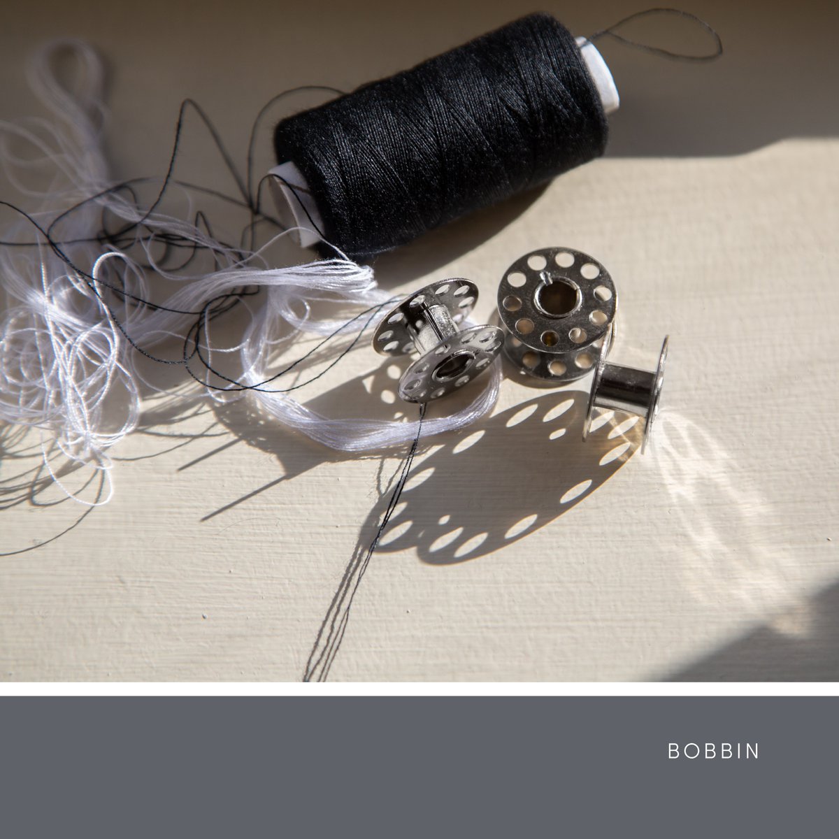 CuratorPaints's tweet photo. The steel-grey #Bobbin spins on the sewing machine, a crucial part of the process in delivering thread to the design. #ThisIsCurator https://t.co/enaiagJOVW