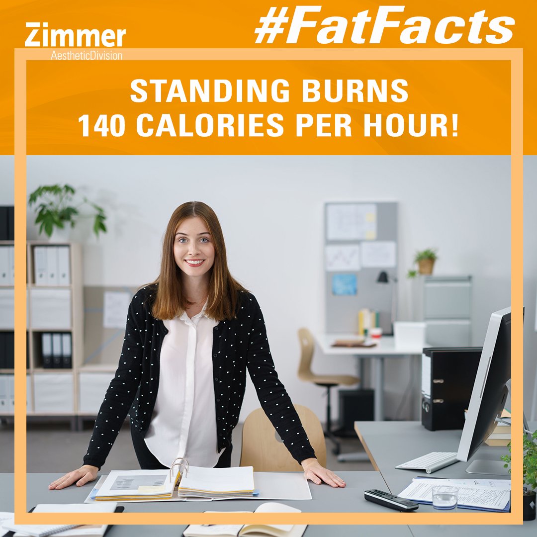 Zimmer Usa On Twitter Fat Fact You Burn 100 Calories Per Hour