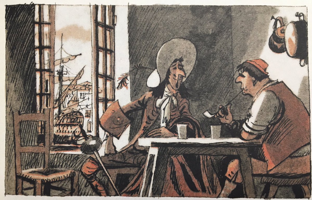 Georges Beuville sur un texte d'Eugène Sue, 1950, dans Tintin
(Merci @ryun_reuchamps !) 