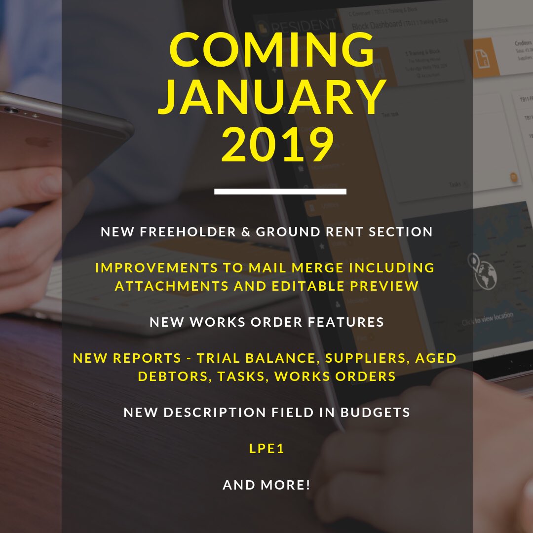 ResidentProp's tweet image. New features launching in January 2019. 

The ability to auto generate completed LPE1 forms in Law Society format is a thing of beauty.
#blockmanagementsoftware #leasehold #LP1 #presaleenquiries