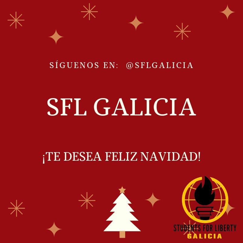 Desde SFL Galicia os deseamos unas felices fiestas y esperamos que disfrutéis con vuestros seres queridos de una de las épocas más dulces del año ❤️

Nos vemos en 2019 🎅🌲 

¡Tenemos muchos proyectos por delante!

#StudentsForLibertyGalicia #EnjoyYourLife #EnjoyChristmas
