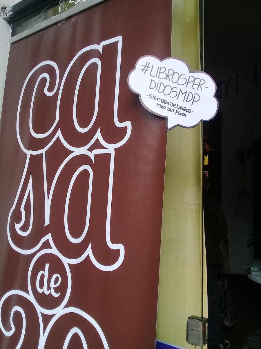 CasadeVeinte's tweet image. 📣 Estamos sembrando libros ! 
Hasta las 19 hs estamos en 20 de septiembre 1744. 
#SiembraDeLibrosMDP 
#LibrosPerdidosMDP