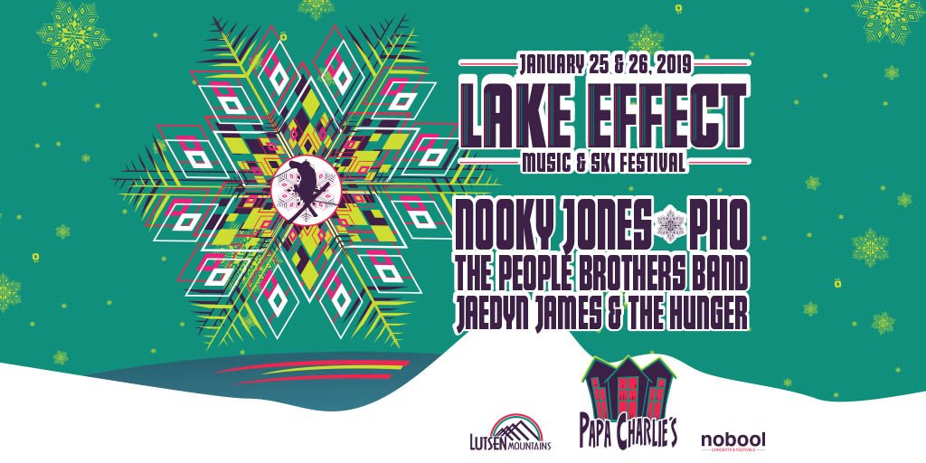 JUST ANNOUNCED --> Lake Effect Music &amp; Ski Festival is coming to <a href="/LutsenMountains/">Lutsen Mountains</a> at <a href="/PapaCharliesMN/">Papa Charlies</a> on January 25 &amp; 26, 2019 -- 
TICKETS ON-SALE NOW! --> lutsen.com/lakeeffect -- Featuring; <a href="/NookyJones/">Nooky Jones</a> + <a href="/peoplebrothers/">People Brothers</a> Band + <a href="/PHOfunk/">PHO</a> + <a href="/JJandTheHunger/">Jaedyn James</a> ~ <a href="/noboolpresents/">nobool presents</a>