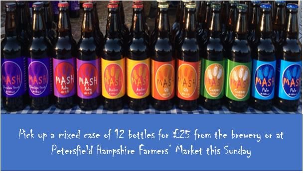 Come & get a case of 12 bottles of #beer from us. Available this weekend from the brewery or #Petersfield @HantsFarmersMkt on Sunday.