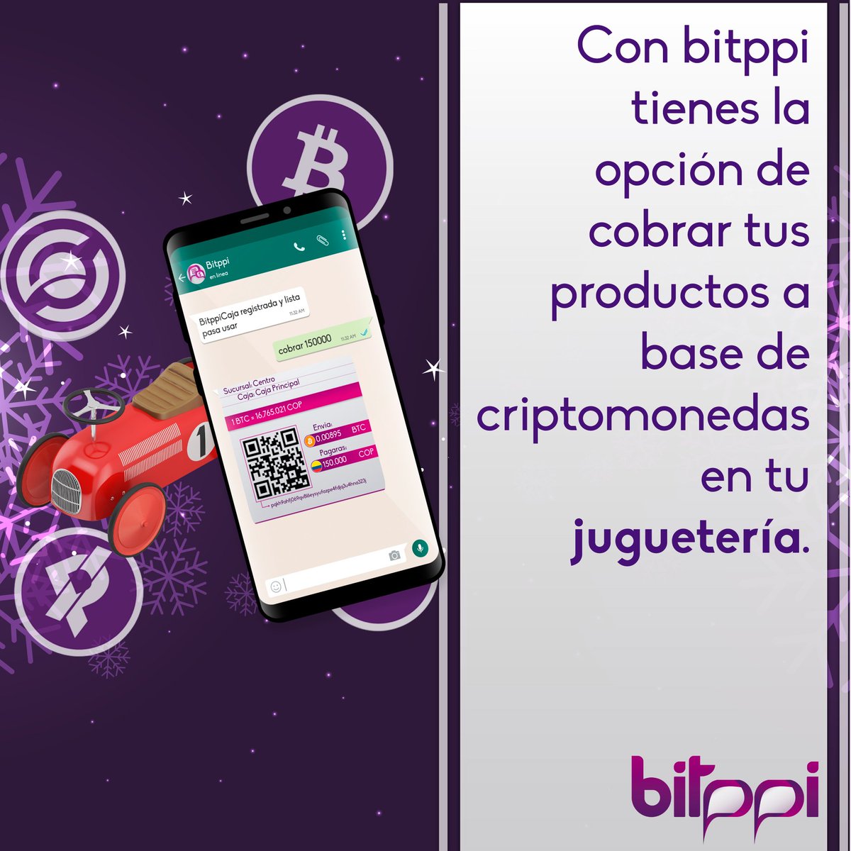 Bitppi's tweet image. 🤹‍♂️ Sabias que: en tu juguetería, con Bitppi también la opción de cobrar tus productos a base de criptomonedas. 🎮

#Bittpi #Cúcuta #juguetería #videojuego #xbox #carros #motos #toys #wii #juguetes #kids #regalo #online #lamejorjuguetería #digital #boutique #nintendo #Playstation