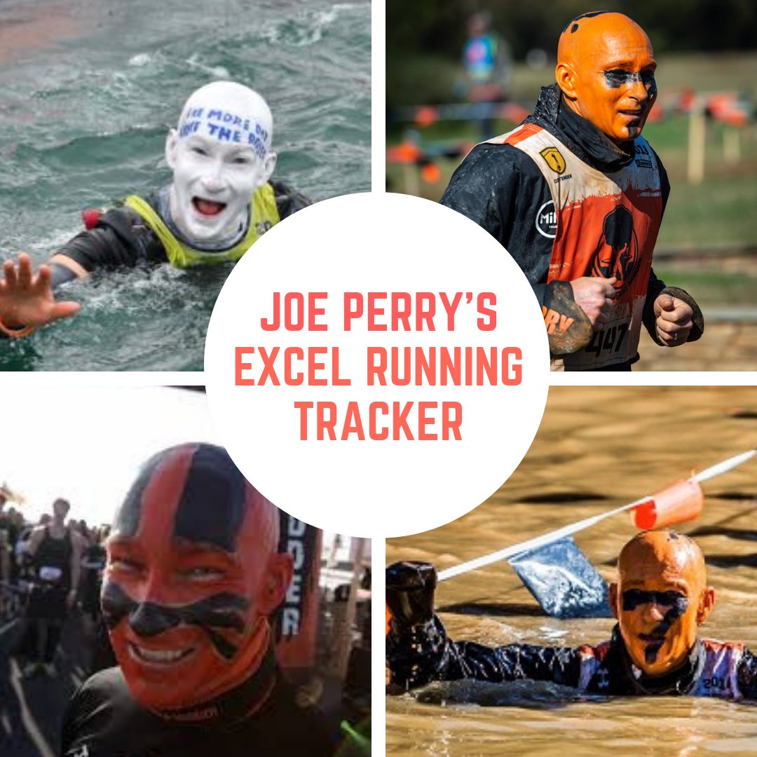 Joe Perry is a <a href="/ToughMudder/">Tough Mudder</a> legend. He runs to keep in shape. This #Excel template allows Joe to enter his monthly totals and monitor his progress. Joe has just a few days of running remaining in 2018. Will he pass his 3rd best running year? myspreadsheetlab.com/excel-running-… <a href="/msexcel/">Microsoft Excel</a>