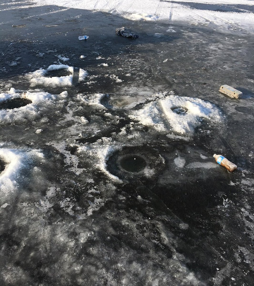 Ice anglers: Don't leave your trash behind. This problem seems to be getting worse. The simple solution: If you brought it onto the ice, pack it with you when you leave. There’s no excuse for leaving anything but an impression when you leave the lake. mndnr.gov/coreports