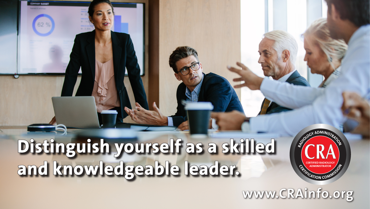 CRAcredential's tweet photo. Thinking about goals for 2019? Challenge yourself and earn the CRA credential to gain validation of your high standard of knowledge.  https://t.co/Nptwzp0J4e #radiology #medicalimaging #leadershipdevelopment https://t.co/755JgtRBlG