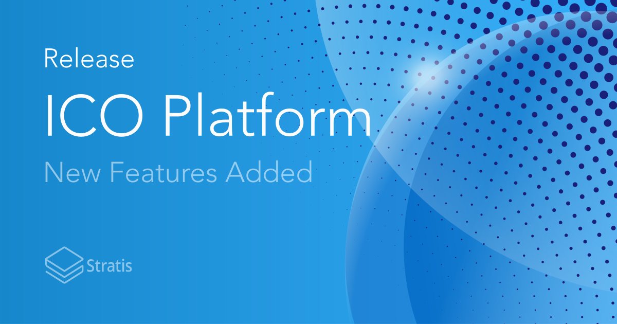 Stratis ICO Platform update: stratisplatform.com/2018/12/21/str… #blockchain #dotnet #development $STRAT