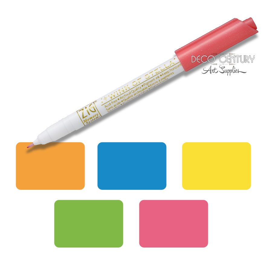Set 5 fine tip #glitter pens, Orange, Blue, Yellow, Green, Dark Pink. #marker  for #art and #crafts  #eshopsuk     
ebay.us/lvpInB    via <a href="/eBay_UK/">eBay UK</a>