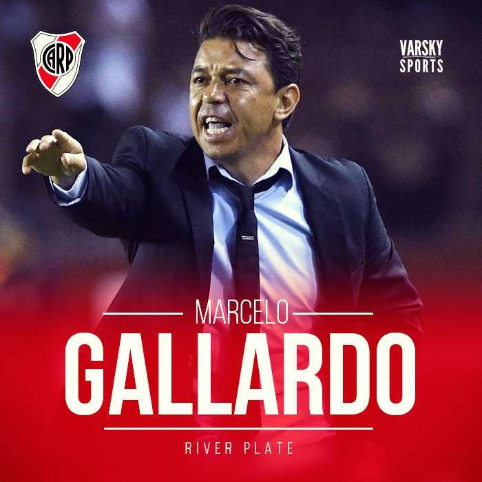 "Esta Copa Libertadores es y va a ser el título más importante de mi carrera. No va a haber otro. Si me decía que como DT de River iba a ganarle el torneo más importante y ante el rival de toda la vida, firmaba y daba a cambio varias cosas". Firma: Marcelo Gallardo.