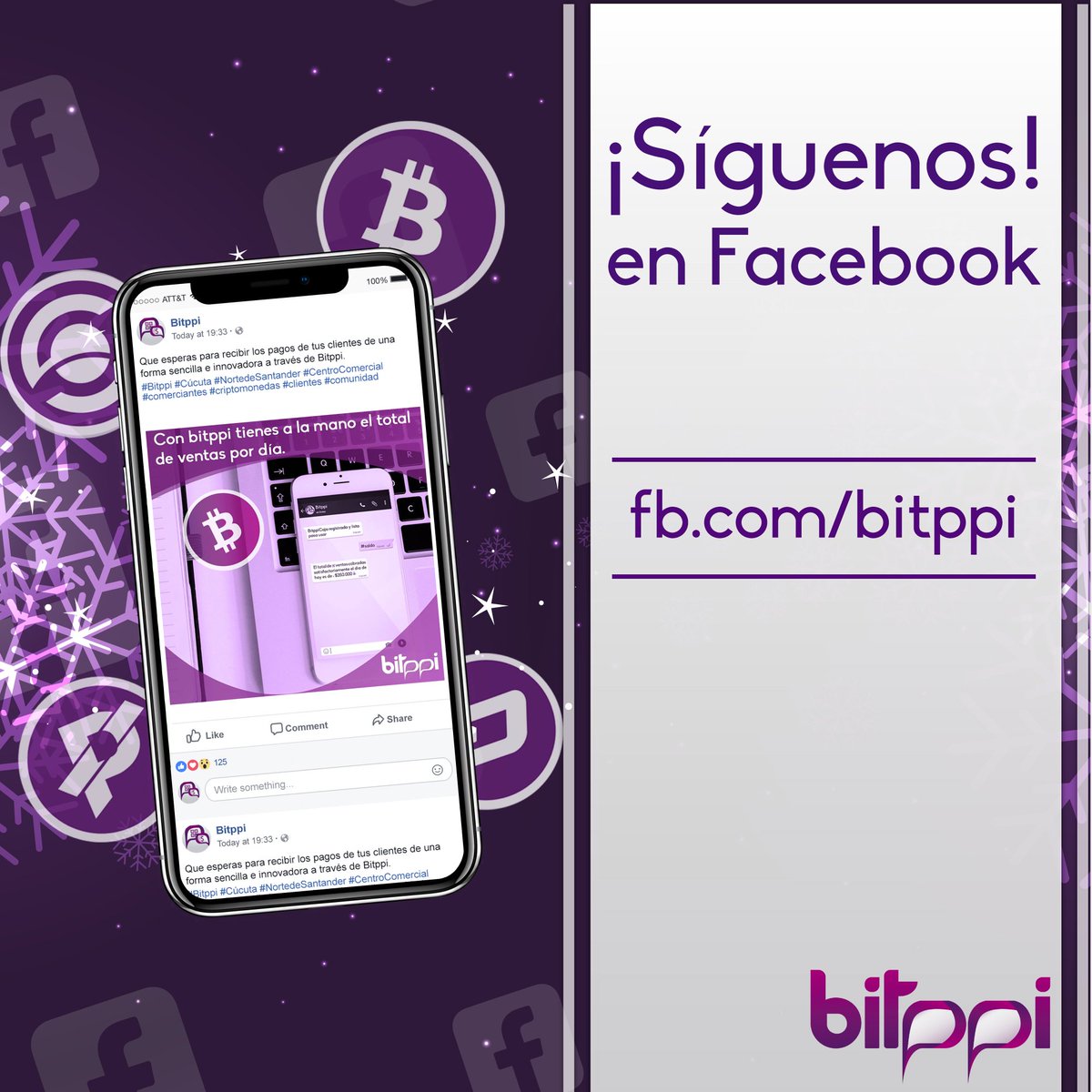 Bitppi's tweet image. Visita y síguenos en nuestra red social de Facebook ➡️ Bitppi

#Bitppi #Cúcuta #comerciantes #licorería #restaurante #supermercado #floristería #gimnasio #veterinaria #food #peluquería #joyería #droguería #perfumería #cafetería #barbershop #pagos #servicio #mercancía #24horas