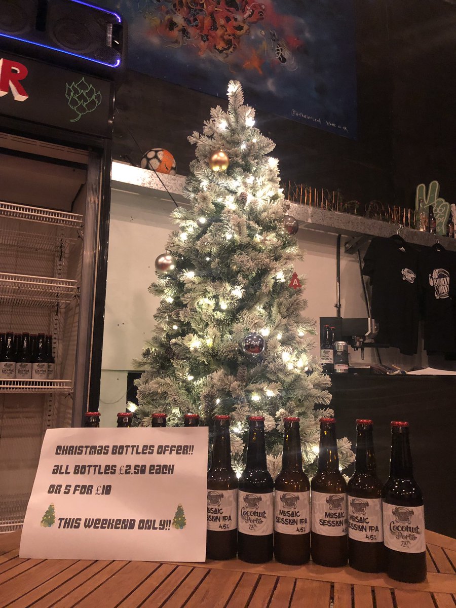 BurningSoulBrew's tweet photo. Come get stocked up for Christmas we’ve got of mosaic sessions IPA &amp; coconut porter both freshly bottled yesterday 
Deal This weekend only!! https://t.co/N6jF2dWQ3T