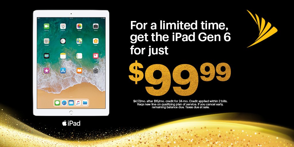 You’re going to want to watch <a href="/Hulu/">Hulu</a> movies and TV shows on the go, so treat yourself to an amazing deal on an #iPad powered by @Sprint. Are you caught up on <a href="/HandmaidsonHulu/">The Handmaid's Tale</a>!  sprint.co/2DQhUl3