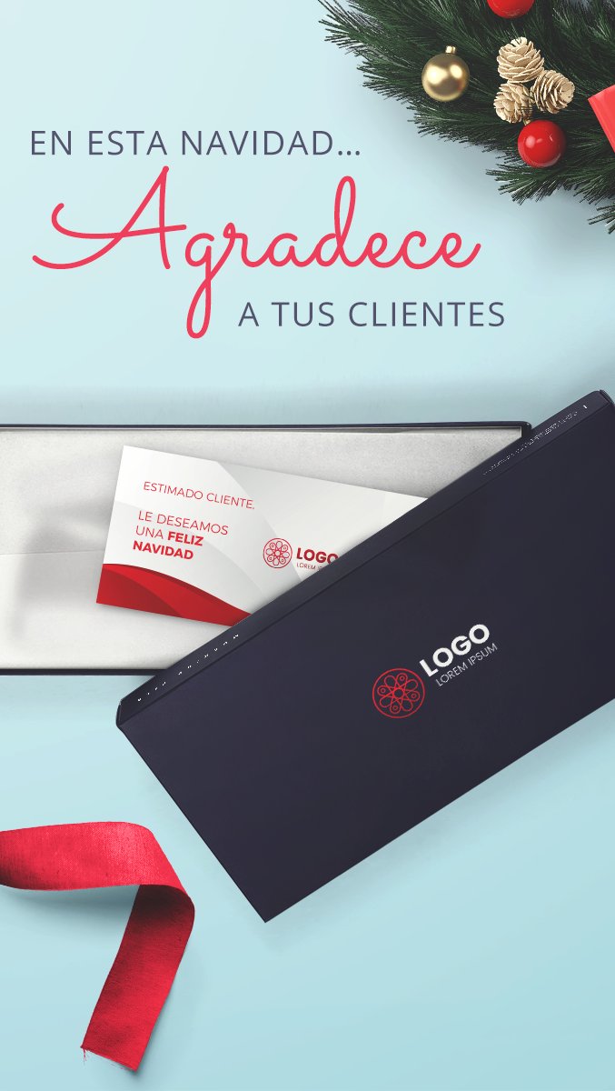 ¡Sorprende a tus clientes en cada pedido! Coloca una tarjeta de agradecimiento para desear Felices Fiestas: bit.ly/2GuwPDP