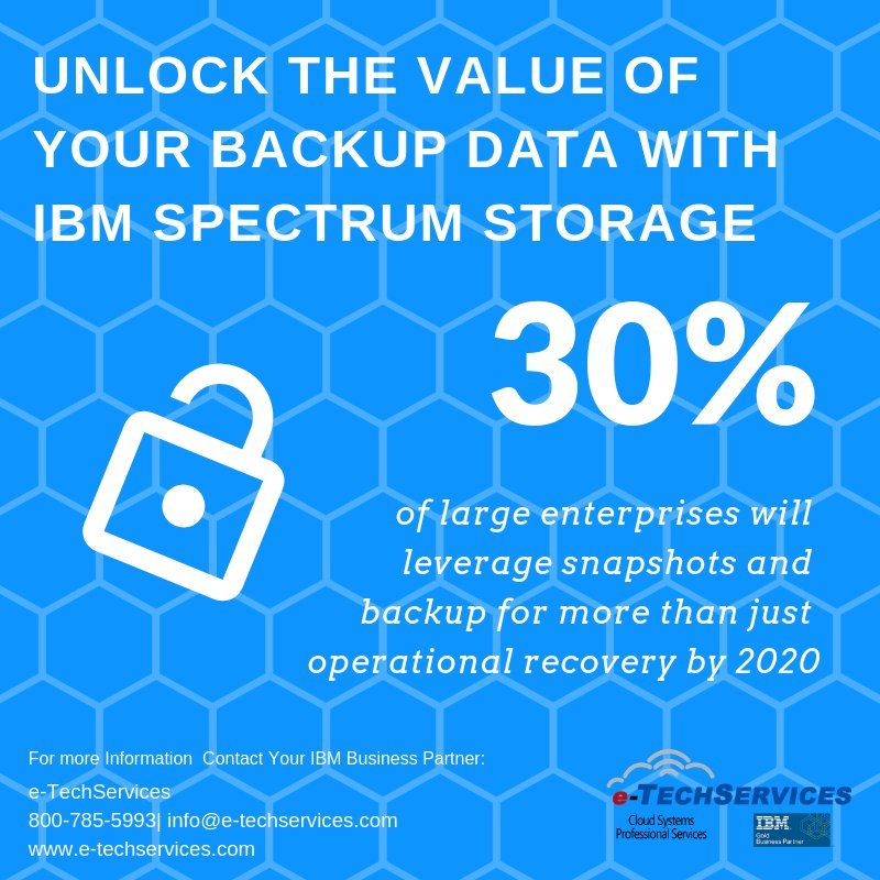 eTechServices's tweet photo. IBM Spectrum Storage lets you manage your data wherever it resides! Check out our article here: https://t.co/8g9D26FPGT https://t.co/v32F9aiChH