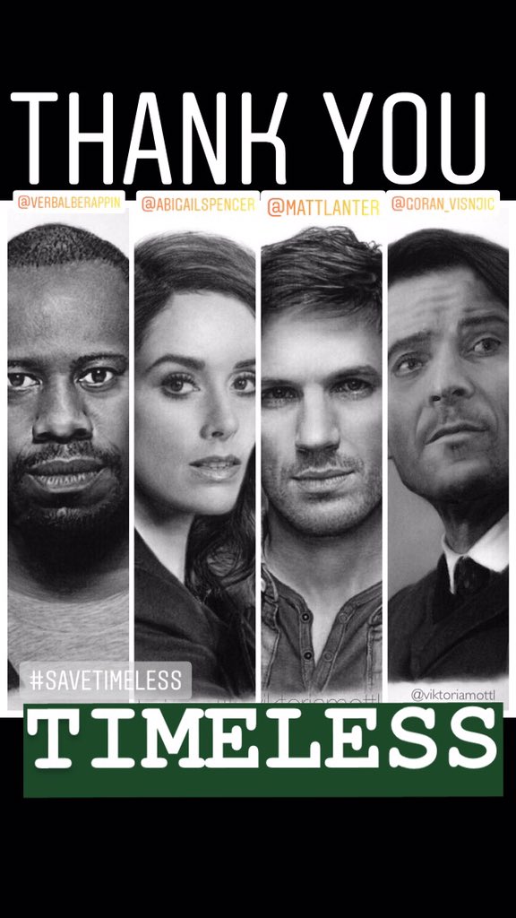 viktoriamottl's tweet photo. I’m in throwback and thank you mood soooo...THANK YOU @TimelessSPTV 
Thank you for this wild rollercoaster ride throw time and history. #timeless #SaveTimeless https://t.co/T3hDSCkyGP