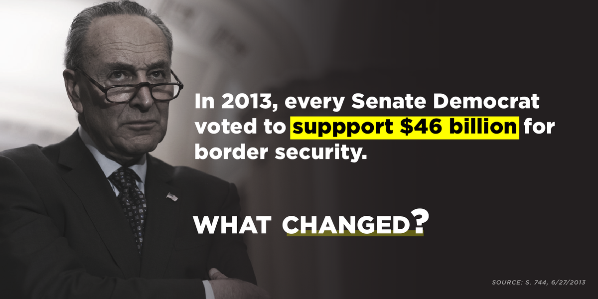 Democrats refuse to negotiate with @POTUS @realDonaldTrump because a border barrier is an "immorality."
Only problem? Their voting record shows they don't actually believe that.