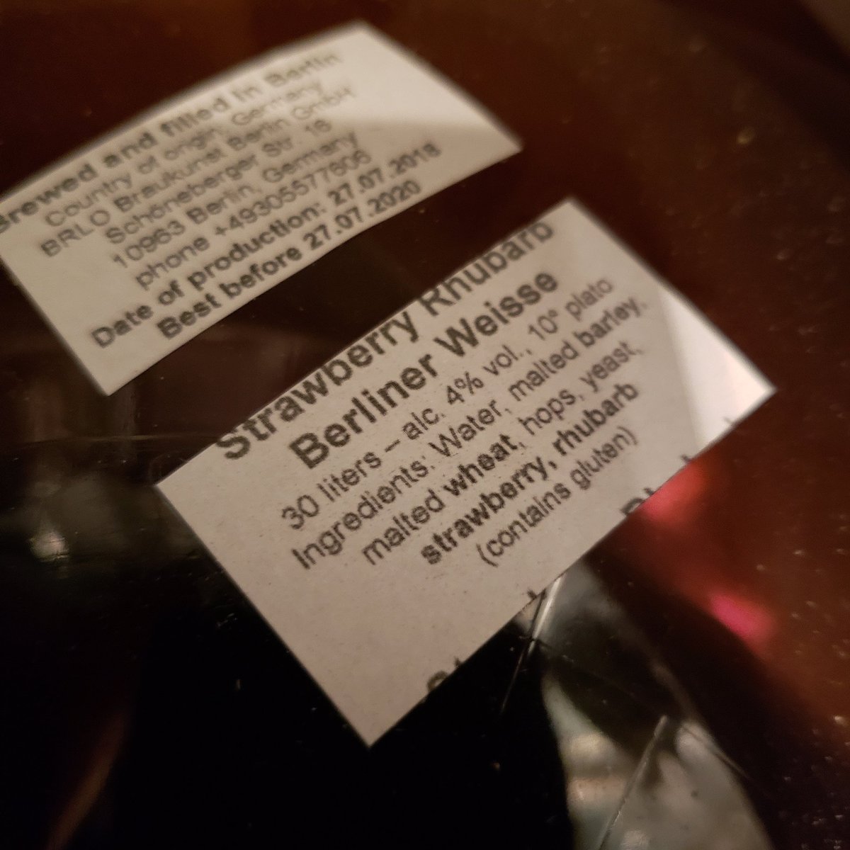 Hanksvic's tweet photo. Only a few kegs of this beer has escaped the tap room....  and one came to us.  @steamworksbeer and @brlobeer strawberry rhubarb berlinerweisse.  Hitting the tap list tonight!  

#berlinerweisse #craftbeer #bcbeer #beer #instabeer #beermebc #beerbar #victoriabc https://t.co/uwqWtVADJ2