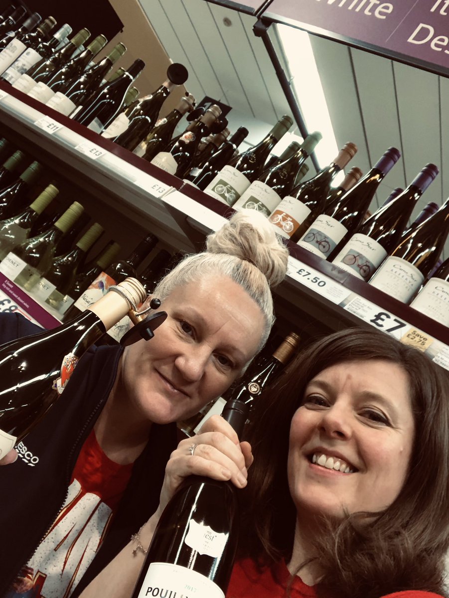 Loved supporting my ‘home’ store in Glossop this week. Me and Karen smashed it on the wine aisle (not literally) and it was great to see so many friends &amp; colleagues #retail #christmas #tesco #feetonthefloor #fotf