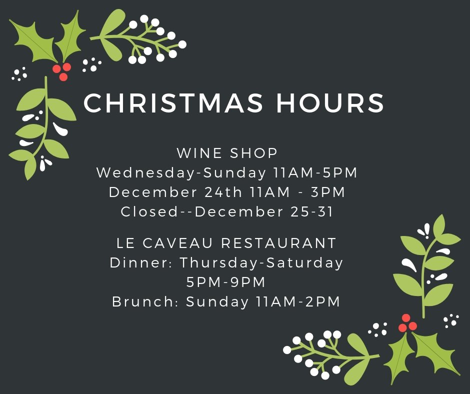 Check it out! Our last brunch of the season is Sunday, December 30th! Call now to book your table at 902-542-7177. Don't miss it!
.
.
.
#grandprewines #brunch #christmashours #merrychristmas