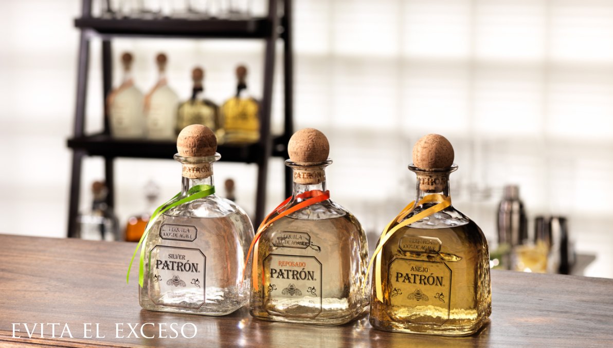 Patrón Tequila. 