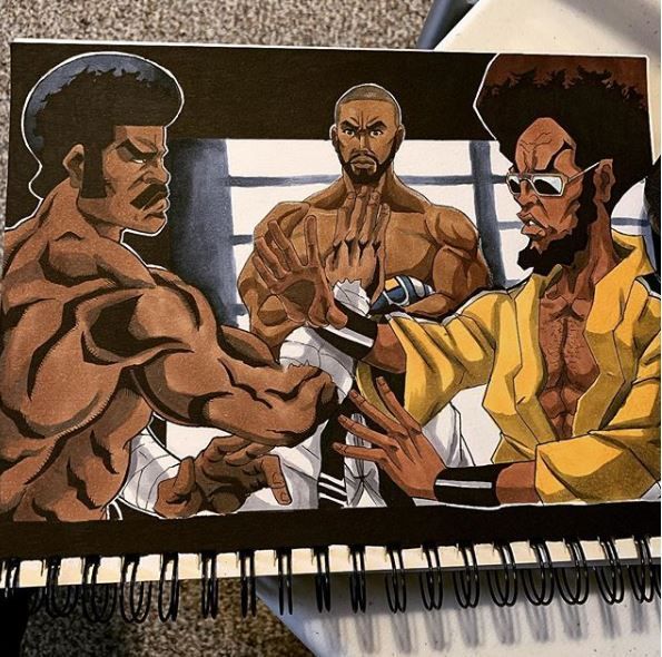 The Boondocks X Afro Samurai” Crossover art…