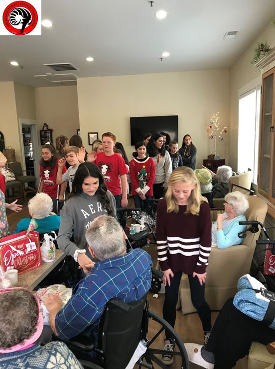 OJHSRams's tweet image. #OJHS leaderships spreading Christmas cheer w/ blankets, treats, and beautiful singing.   It warmed my heart to watch the faces of the residents.  Our students showed so much love.  Thank you to everyone who donated blankets and supported this very important community outreach.