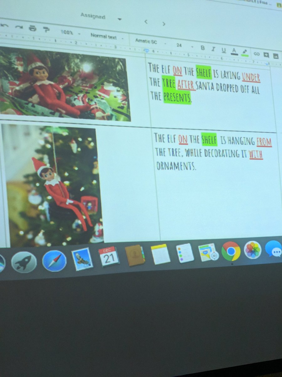 Mrs_Geraghty8's tweet image. Buddy the Elf gerunds escape room &amp;amp; Elf on the Shelf prepositions sentences! #grammarfun @WPSEisenhower