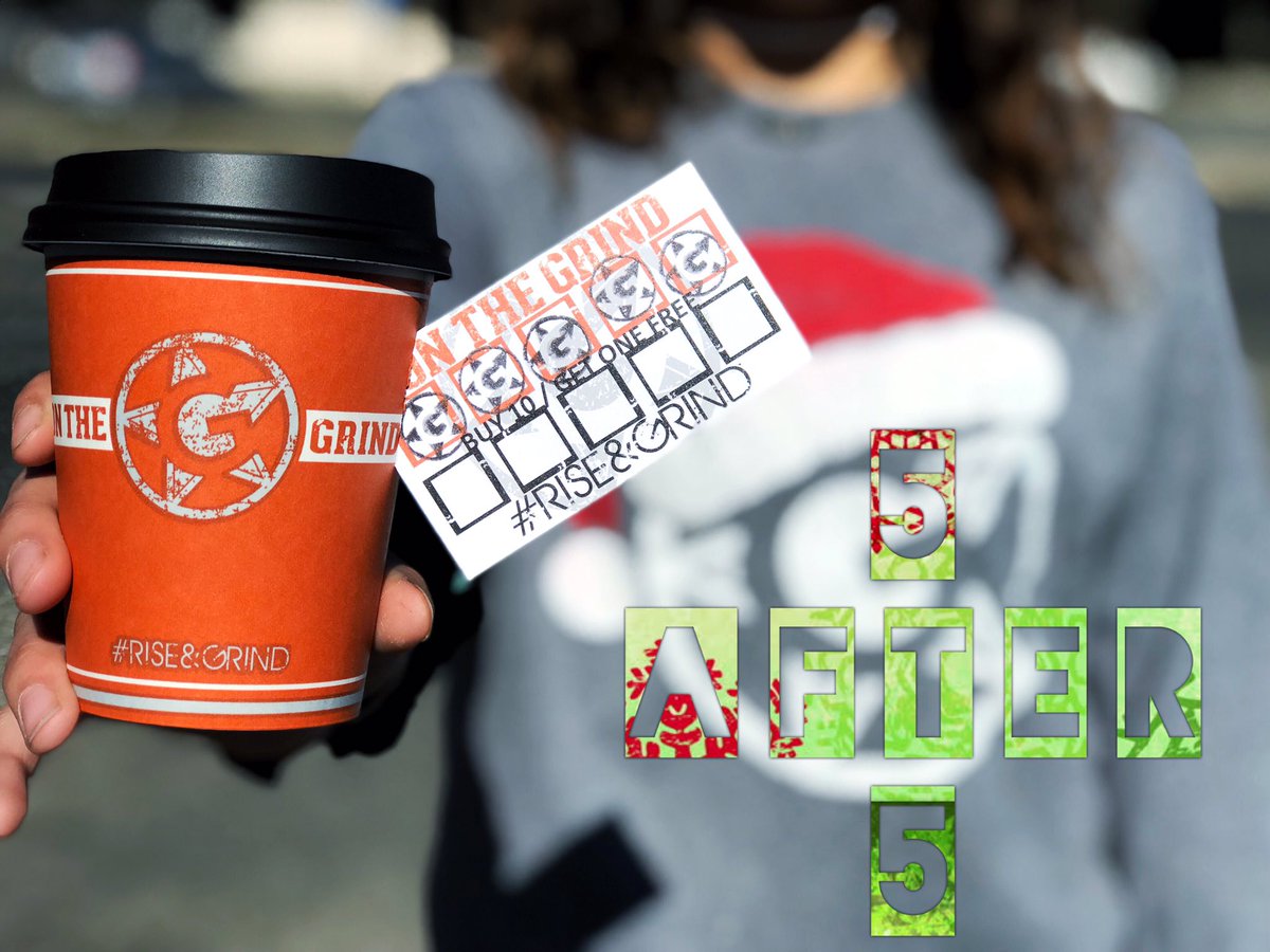 OTG_Coffee's tweet photo. Tonight 12/21/18 is our 5 after 5 special! Get 5 stamps for every drink you buy after 5pm! See yβall tonight!
β’
#otgcoffee #5after5 #otgdaily #texas https://t.co/viFuLez9HD