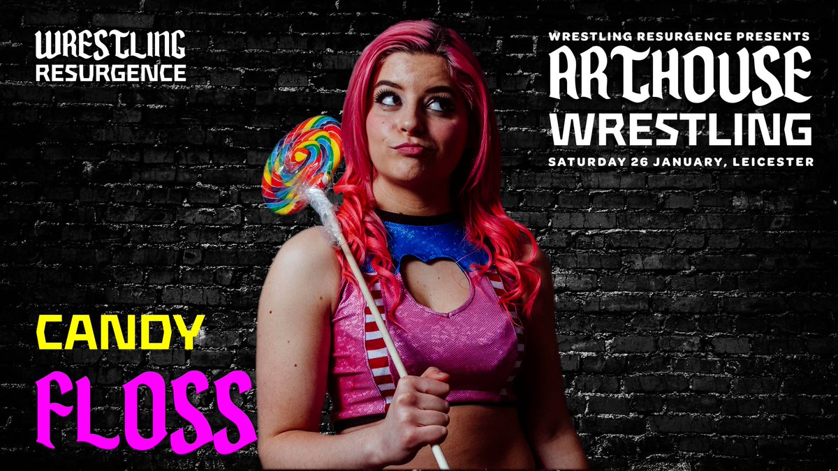 W_Resurgence's tweet photo. Happy to confirm the resurgence rumble will be 100% #fleekyAF, @CFlossWrestler is entrant number ten. Will she be the first Resurgence Champion?
Watch Candy Floss Vs @chakarawrestler from #spandexballet for FREE here:
https://t.co/490XPyek4x
#arthousewrestling https://t.co/mkZpipkPXO