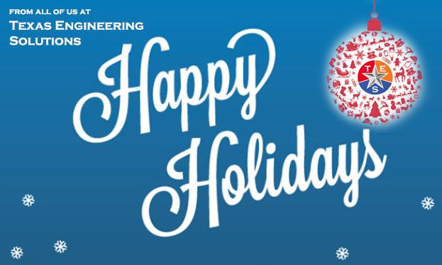 TXEngS's tweet photo. Wishing you a wonderful Holiday season!
From all of us here at Texas Engineering Solutions

Please be advised, our office will close December 24 until January 1st, 2019 and will reopen Wednesday, January 2nd with our regular business hours. https://t.co/vIUvUHBpHl