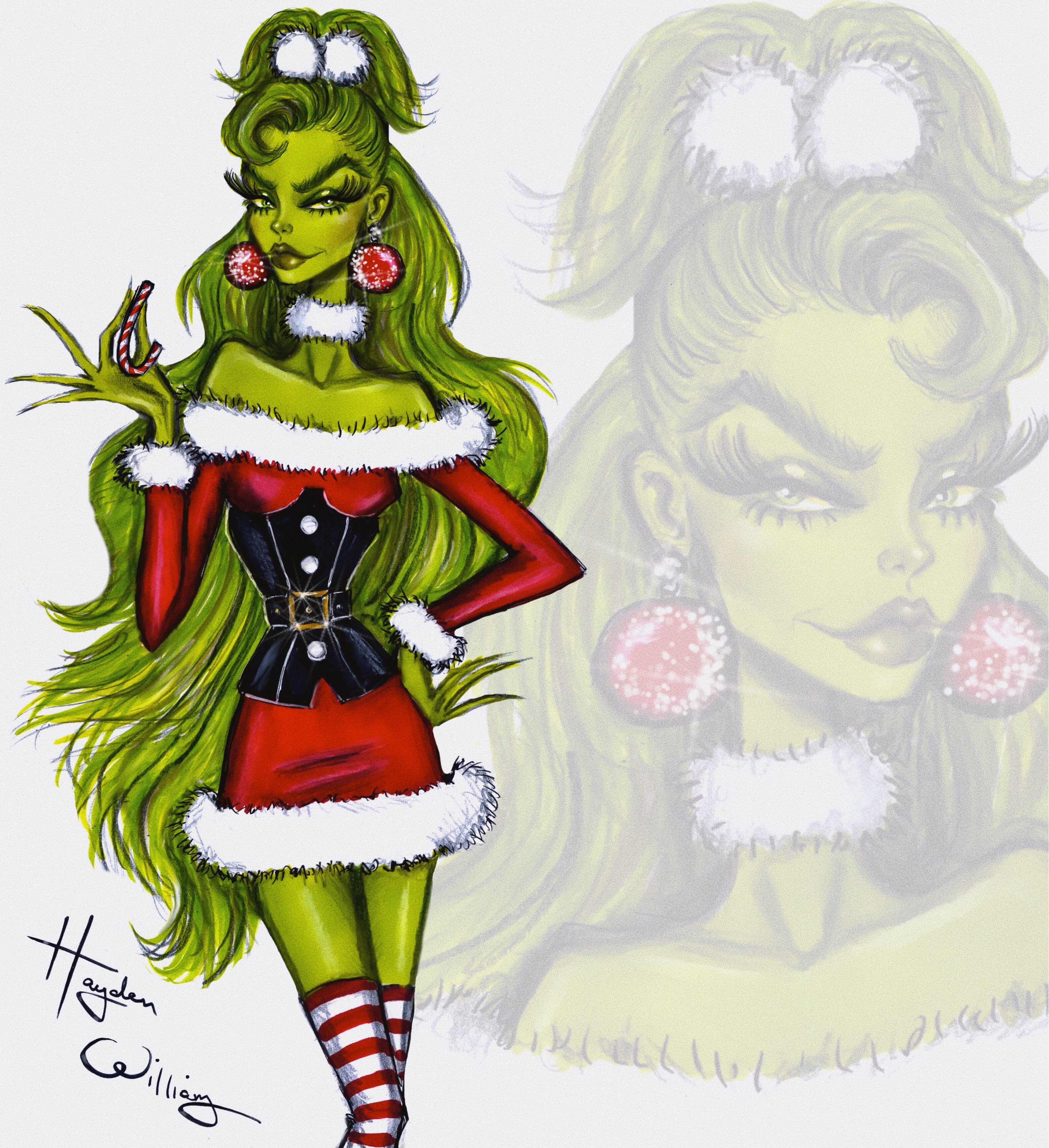 Hayden Williams эскизы Гринч