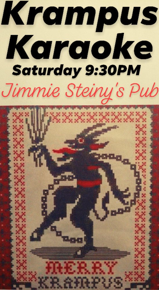 #karaoke #saturday #StatenIsland #NYC 
Jimmie Steiny's Pub
3 Hyatt Street
Staten Island