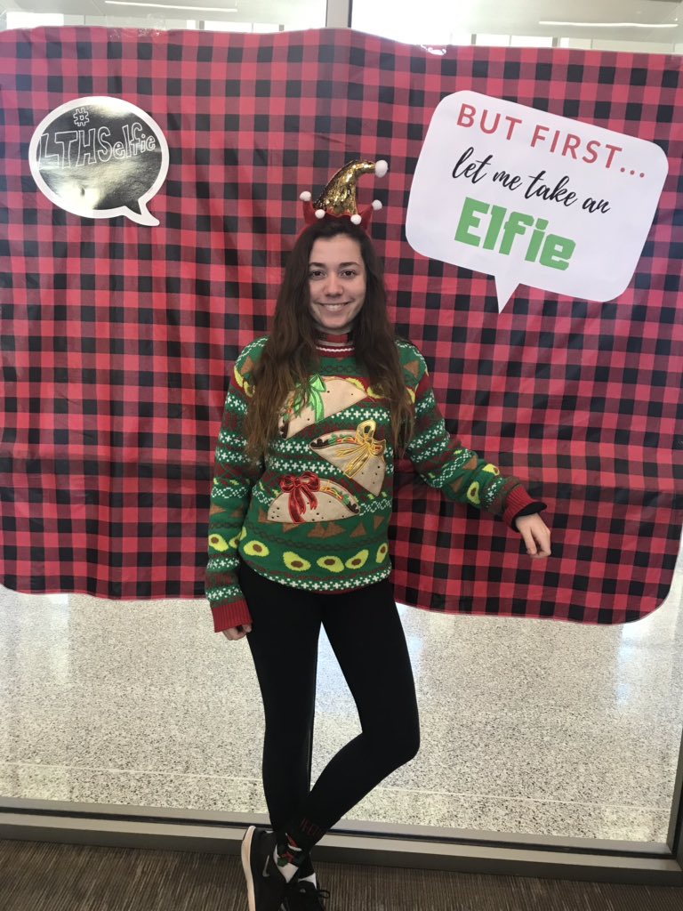 TheTaraM's tweet photo. #LTHSelfie #LTuglysweaters Me and my tacos are in it to win it! https://t.co/5PAFwhoyGY