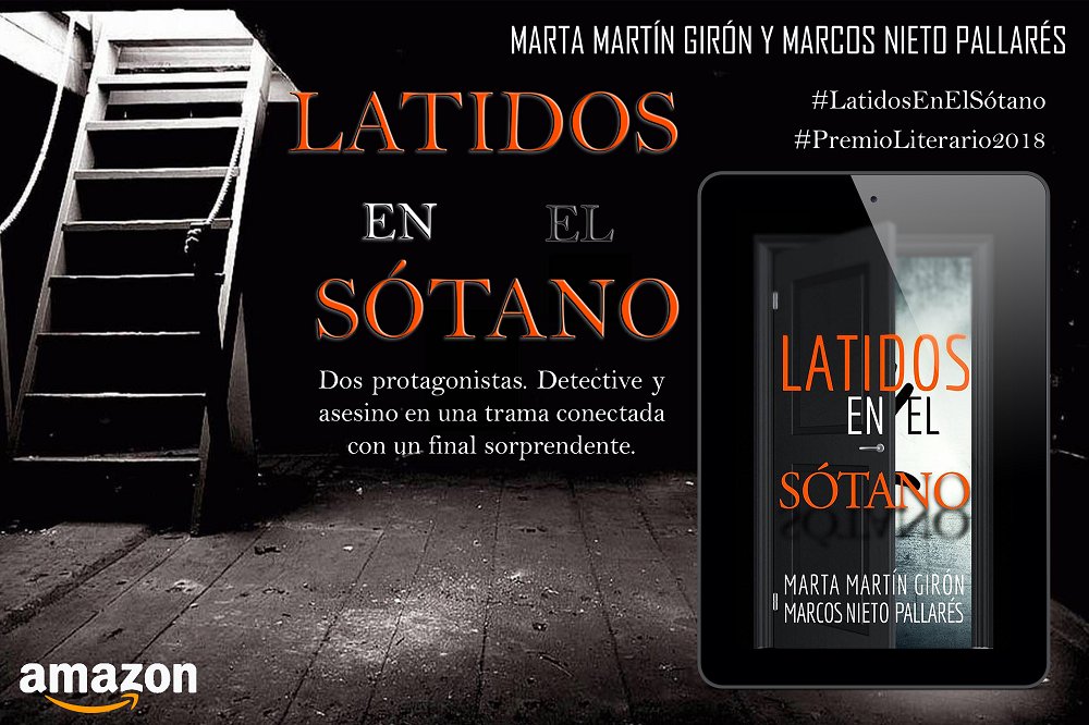 Nadie lo vio venir.
Nadie estaba preparado.
Ni el artífice predijo el final de su propia obra.
'Latidos en el sótano', disponible en Amazon. 
👉 rxe.me/B07DH9FKHP
Gratis en #KindleUnlimited.
@Martta_Martin @marcosnietogen1 #Thriller #NovelaNegra #QuéLeer #Literatura
