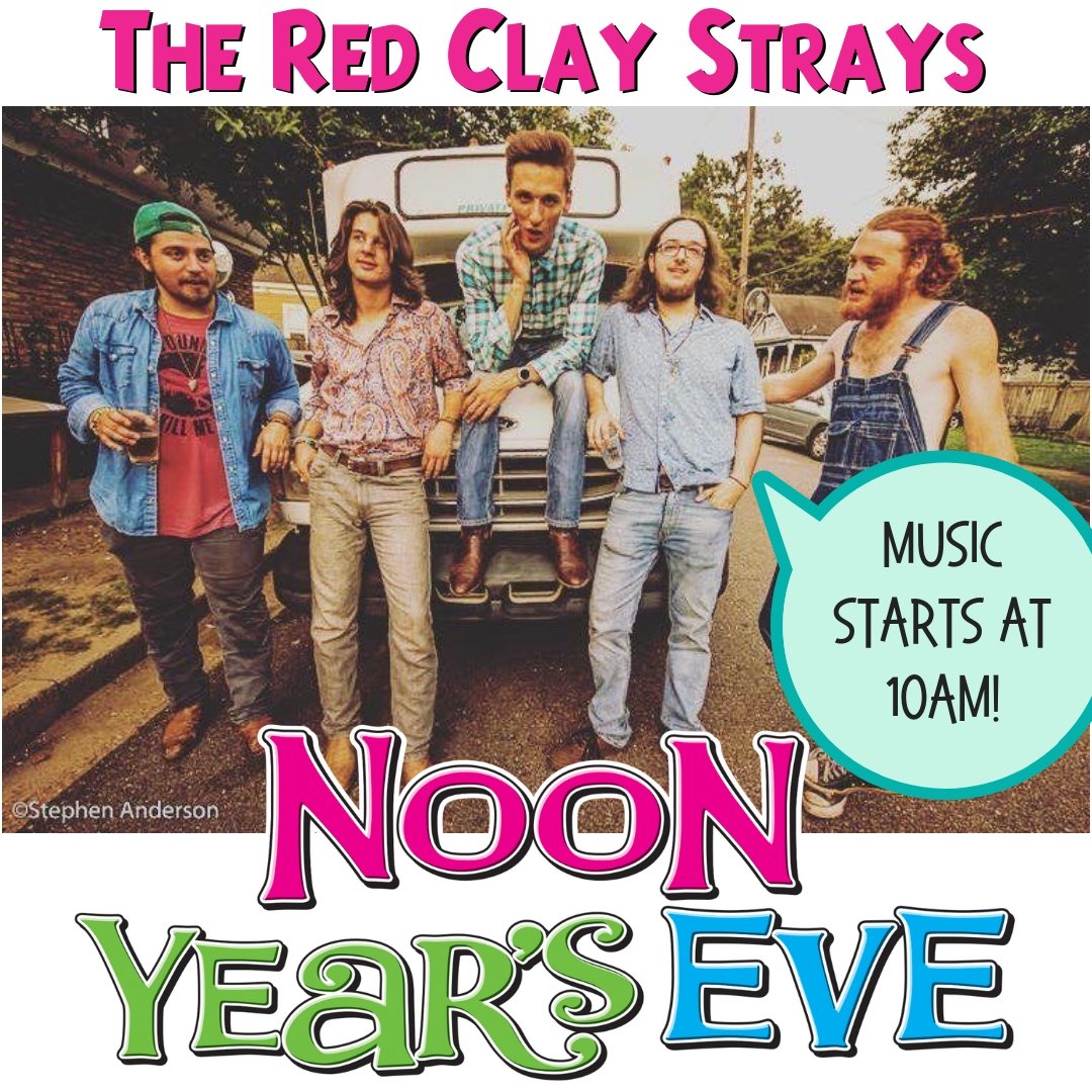 RT <a href="/LuLusGulfShores/">LuLu's Gulf Shores</a>: Are you ready to jam with The Red Clay Strays at our Noon Years Eve celebration? 🎶🎵🔊 Live music starts at 10AM on December 31! 🎉🎉🎉 #LetsJam #SingAlong ow.ly/tRZE30n4PcK