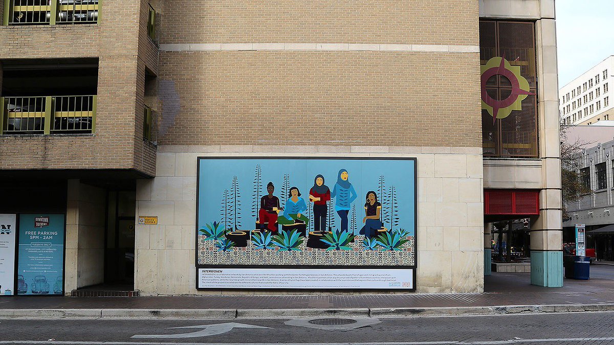 Downtown San Antonio On Twitter Interwoven By Artist Jennifer