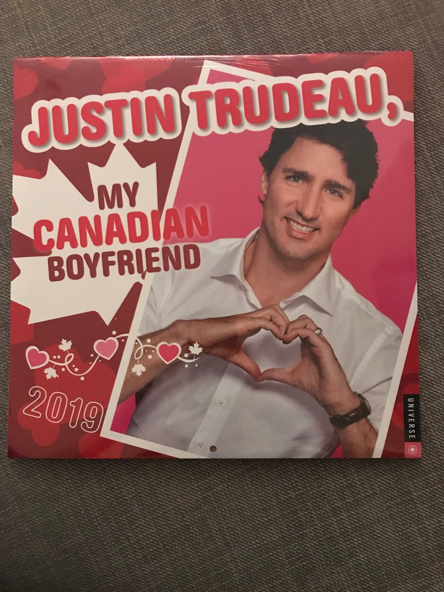 vixomara's tweet photo. As a Canadian🇨🇦 living in the UK🇬🇧, so many jokes are made at my expense and the gift giver for Secret Santa🎅🏻 made the best joke towards me of all time! @JustinTrudeau your calendar  has provided me an amusing reminder from home🏠 and a hearty laugh. Merry Christmas &amp; thank you! https://t.co/MRPpXawDhJ